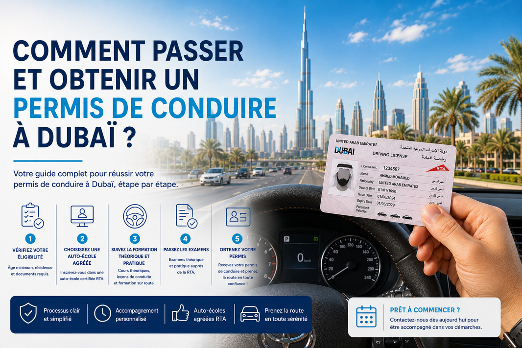 Comment passer et obtenir un permis de conduire à Dubaï ?