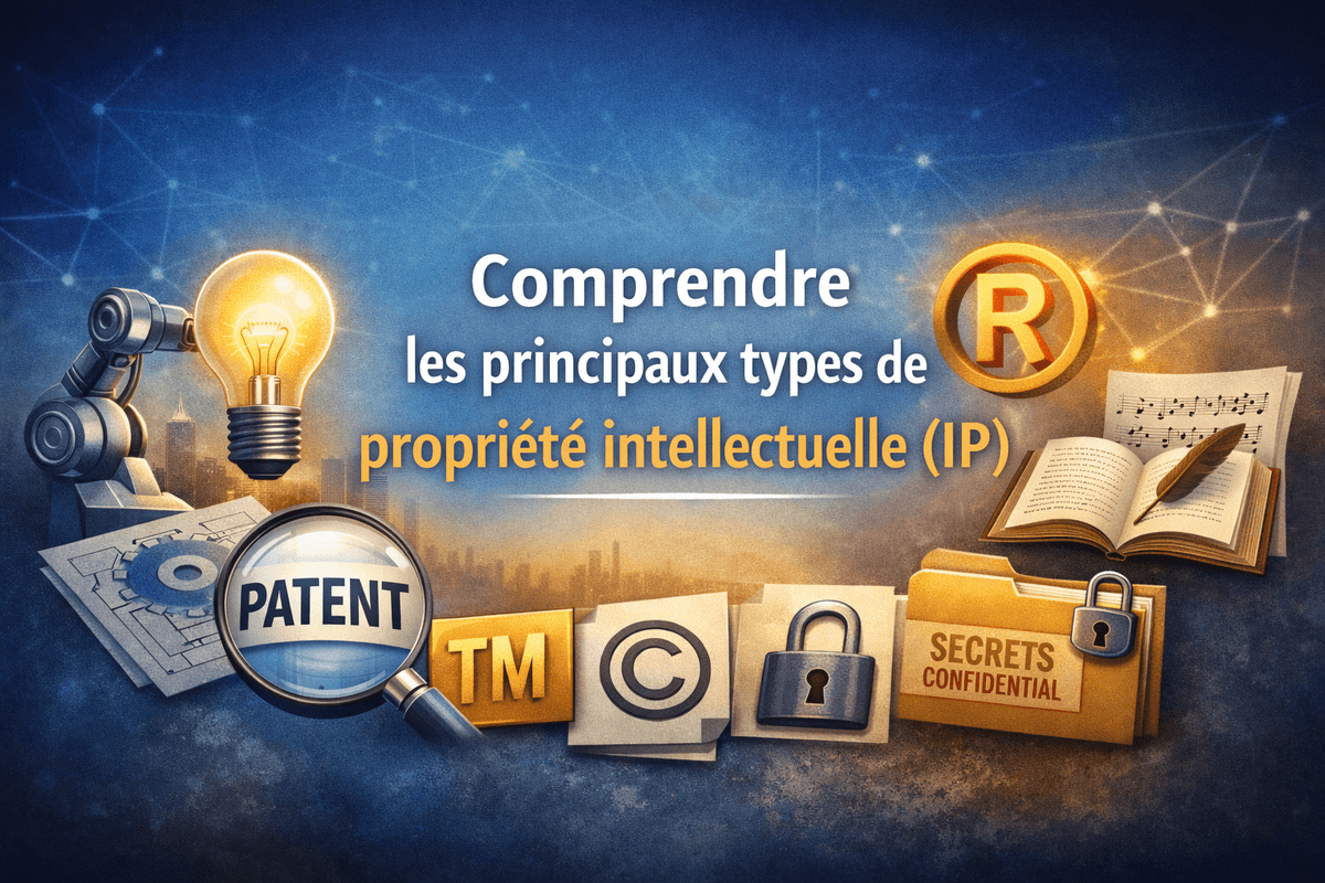 Comprendre les principaux types de propriété intellectuelle (IP)