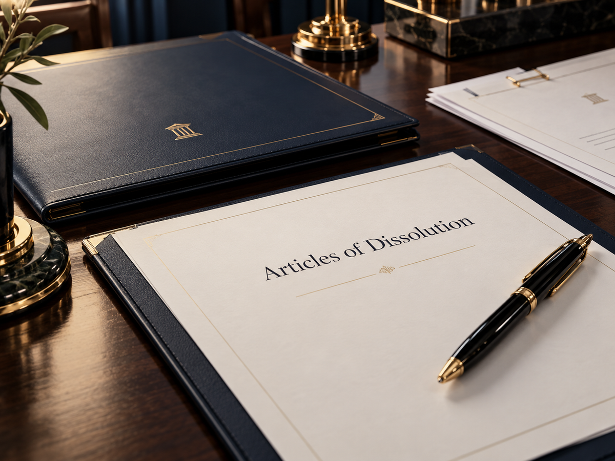 Dissolution de la société
