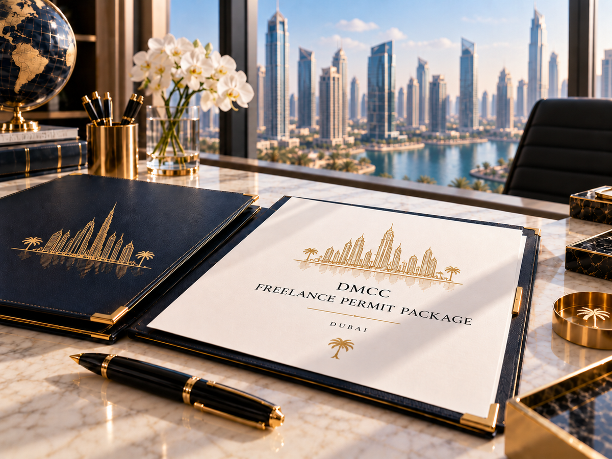 Package obtention et première année d'un permis freelance auprès de DMCC Dubai