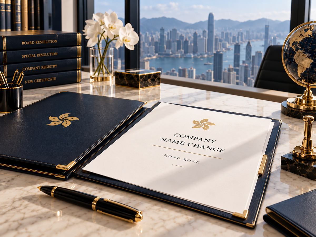 Changement de nom d’une société à Hong Kong