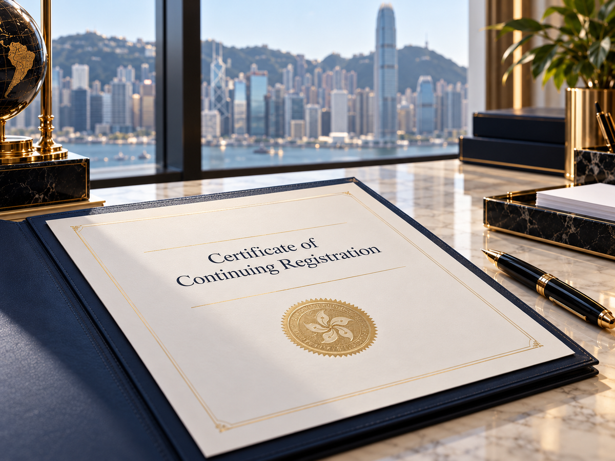Certificate of Continuing Registration
