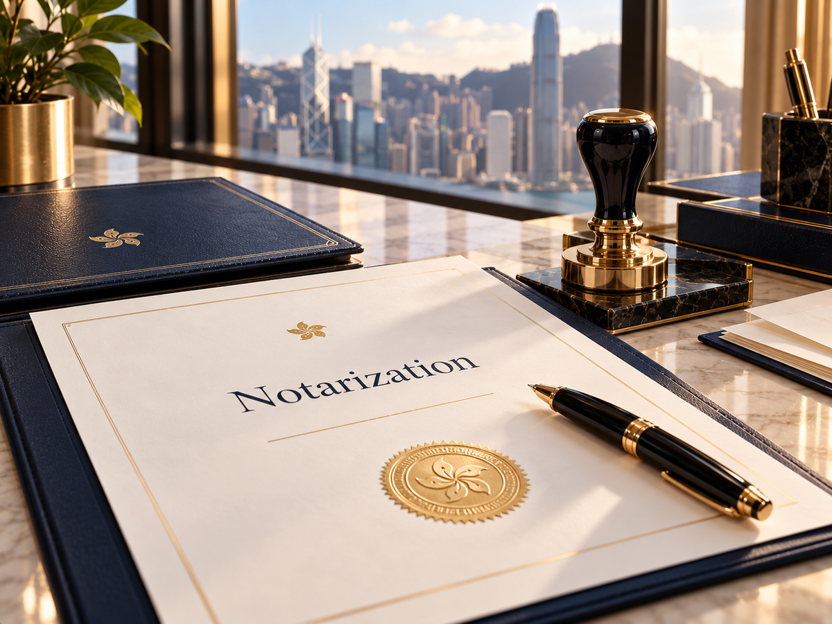 Notarization par un Hong Kong Notary Public