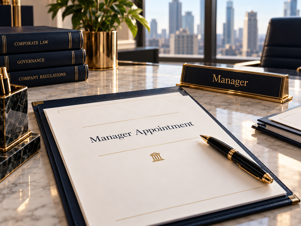 Nomination d’un manager