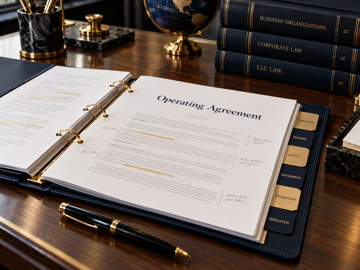 Modification de l'Operating Agreement