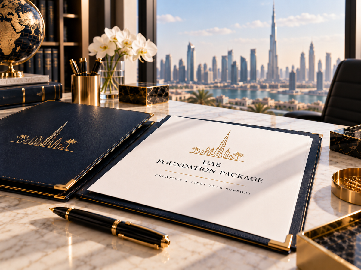 Package création et première année d'une fondation aux Emirats